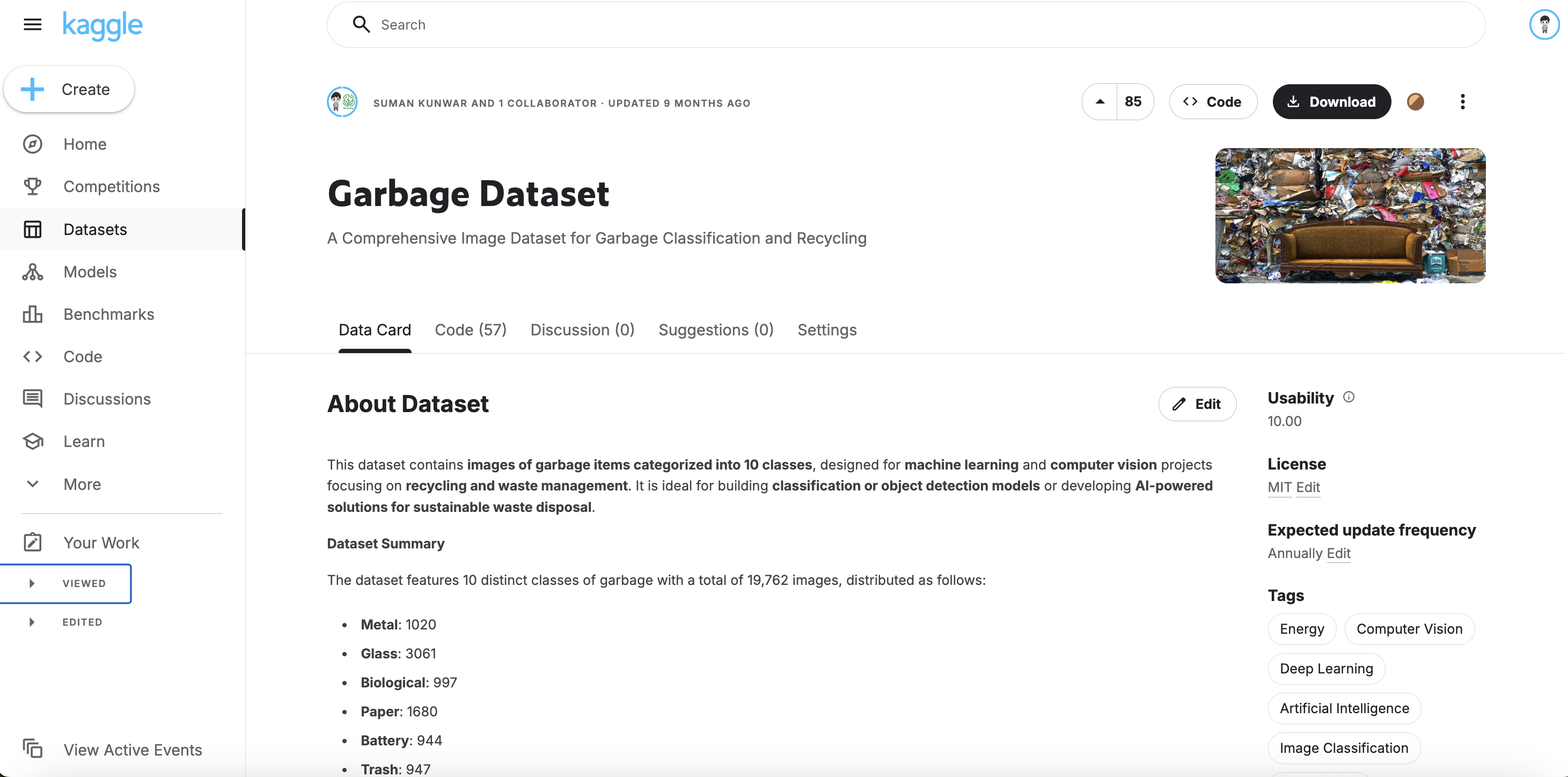 Garbage Dataset